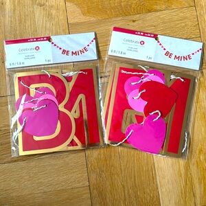 NWT - Bundle of 2 - Celebrate It 'Be Mine' Banner Set ❤️💕